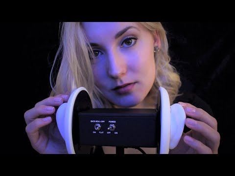 Slow & Relaxing Ear Massage w/ 3Dio (breathy whisper, binaural talking) ASMR