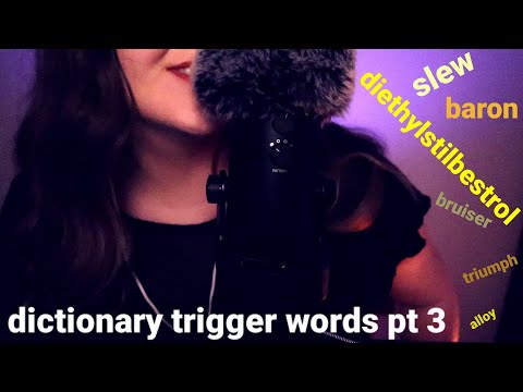 Dictionary Trigger Words Pt.3 📕 ASMR