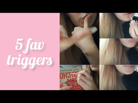 lofi asmr | my 5 favorite triggers 💕 [spit painting, tracing, mouth sounds]