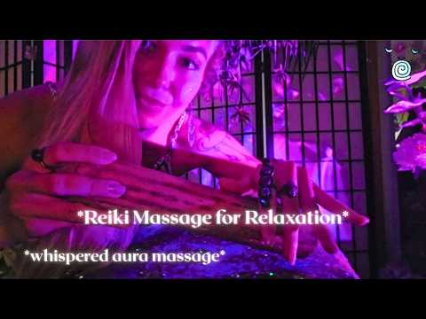 👉 Let Me Relax You ✨ Reiki ASMR Massage | Whispered Healing, Hand Movements & Rainstick Sounds 🌧️✨