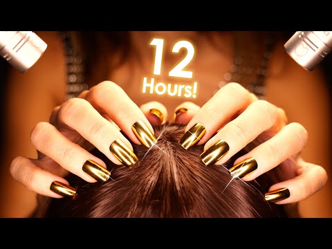 ASMR 12 Hours Pure HEAD MASSAGE 😴 No Talking SLEEP