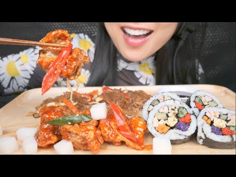 KOREAN FOOD (ASMR EATING SOUNDS) NO TALKING | SAS-ASMR