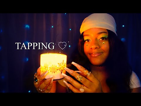 ASMR - PURE TAPPING HEAVEN ♡✨ (LONG NAILS 💅🏾 + RAMBLING✨)