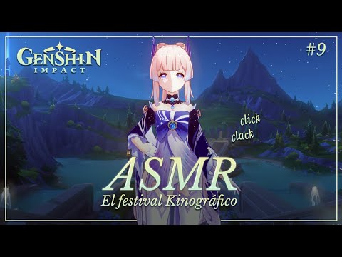 ASMR ✧ ¿Nos relajamos en el festival kinográfico? 🌸🎊 Genshin Impact #9 [binaural, susurrado]