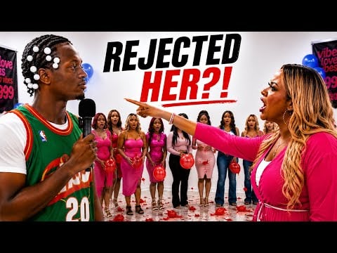 Dating Show Gets Heated Fast After Man with Barrettes Rejects Angry Woman!