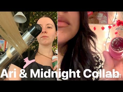 ASMR VDay Hair & Makeup | Midnight and Ari Collab