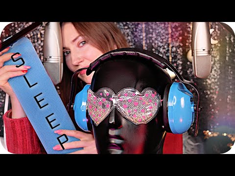 ASMR 4 X Deep Ear Attention & Sensitive Whisper 💤 Lotion Massage, Head Scratching, Crinkle, Brushing