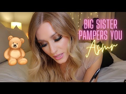 | ASMR | Big Sister Pampers & Comforts You Before Bed🧸👭💕
