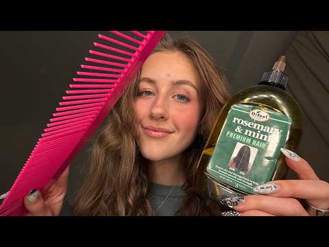 ASMR Your Hair Needs Help… Let Me Fix It Before Bed 🌙 Scalp Massage & Steam Treatment