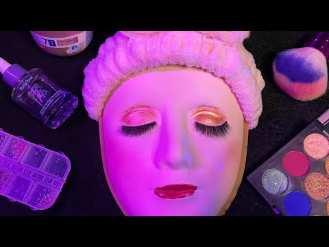 ASMR APLICADO: MAQUIAGEM RELAXANTE PARA DORMIR RÁPIDO