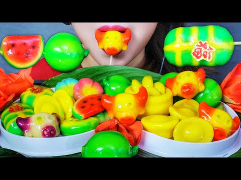 ASMR EATING LUNAR NEW YEAR MUNG BEAN CAKE - HAPPY NEW YEAR 2021 , EATING SOUND  | LINH ASMR