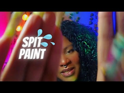 ASMR 💦 EXPERT MOUTH SOUNDS | Spit Painting you to SLEEP *no talking *
