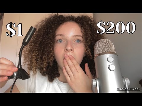 ASMR | $1 MIC VS $200 MIC 🎙