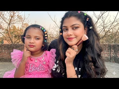 ASMR| Doing My Sister Cute Makeup And Cute Hairstyle |💄🫶