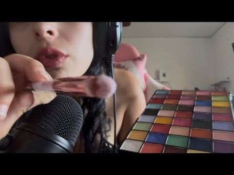 asmr quickly doing your makeup 