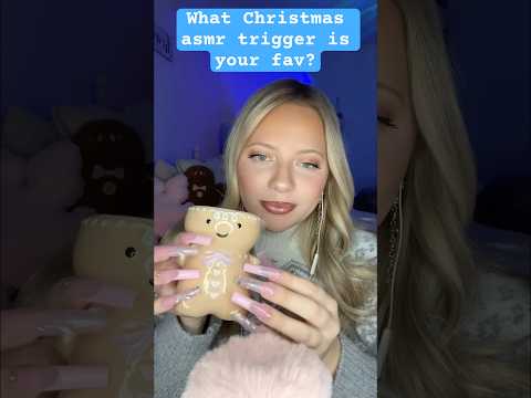 Which asmr Christmas trigger is your favorite? #asmrlongnails #tappingandscratching #asmrtriggers