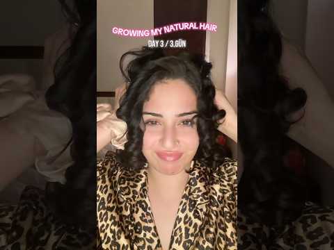 Doğal saçlarımı uzatıyorum gün 3!❤️ #saçbakımı#haircare#challenge#gün#day#ytshorts#shorts