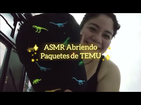 ASMR • Abriendo mi paquete de TEMU! Dónde claramente no estoy feliz 🖤⭐ P2