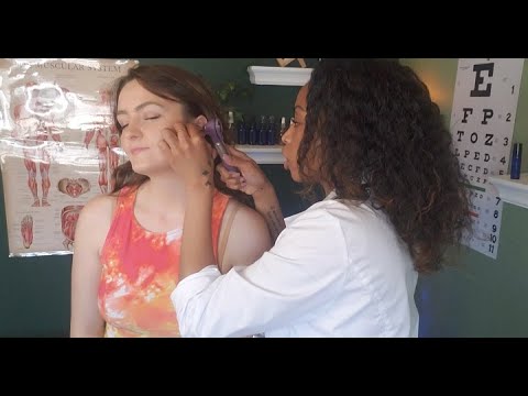 ASMR Real Person Old School Medical Exam - Eyes, Ears, Nose and Throat (Doctor Roleplay)