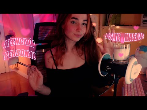 ASMR ❤️‍🩹 ATENCIÓN PERSONAL  Masaje de orejitas y carita