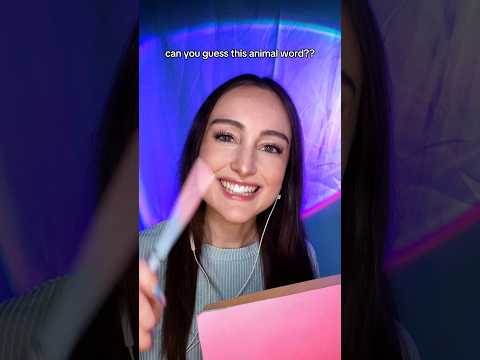 can you guess this animal word?? #asmr #guesstheword