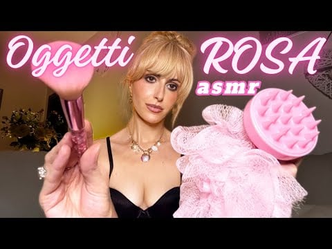 ASMR | SOLO OGGETTI ROSA 🎀 per rilassarti 💖