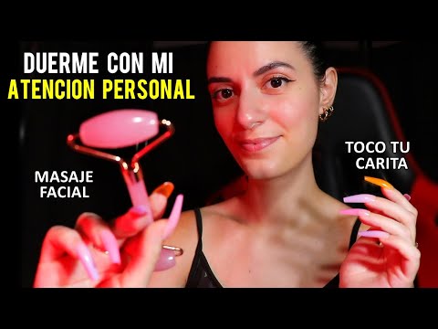 ASMR español ATENCIÓN PERSONAL Delicada para dormir ❤️ (+Tocando tu cara, masaje facial )