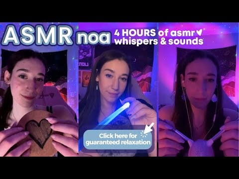 4 HOURS of Soothing Sounds & Triggers to Relax You | ASMR for anxiety relief 💕| live #218