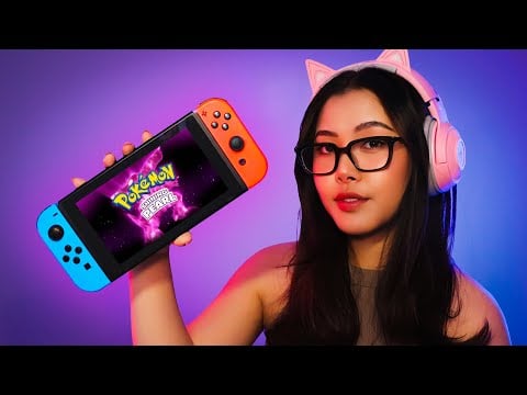 ASMR ✨ My First Pokémon Game! 🎮 Soft Whispers & Controller sounds ✦ Part 1 - Choosing My Starter 🔥🌿💧