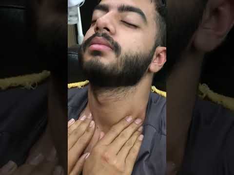 #fastestmassage #facemassage #forehead #eyerelaxing #insomnia #intensemassage #lahoribarber