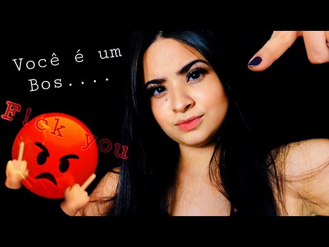 ASMR: TE XINGANDO ATÉ VOCÊ DORMIR! (Linguagem inventada/inaudível)