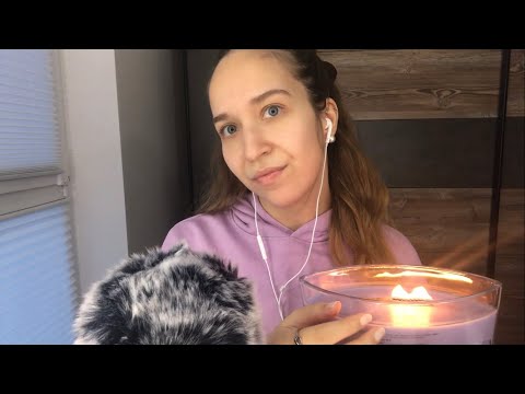 ASMR for Stress and Anxiety 💜 (Fluffy Mic Scratching, Face Brushing, Positive Affirmations)