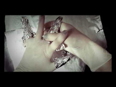 ✨LATEX GLOVES/swetty with aluminium foil⤴ tingles and crinkles⤵ [[ASMR]]