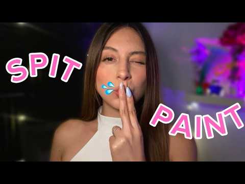 ASMR ESPAÑOL / SPIT PAINTING INTENSO + mucha bab1ta 