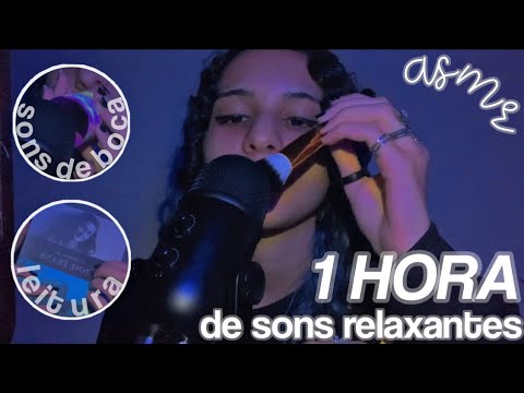 asmr 1 hora para quem PRECISA dormir – sons de boca, gloss, mic scratching...