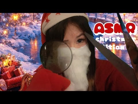 ASMR Santa 🎅🏻 gets you ready as a little helper roleplay | haircut | measuring