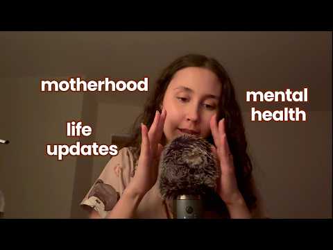 ASMR Gentle Clicky Whisper Ramble & Updates (Mouth Sounds, Hand Sounds, Tapping)
