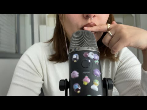 ASMR mouth sounds intensos 💯cosquillosos cerca del mic 💋💨