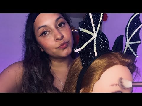 ASMR ✨LA CHICA QUE ESTA OBSESIONADA CONTIGO TE PINTA DE KATRINA 🎃🖤