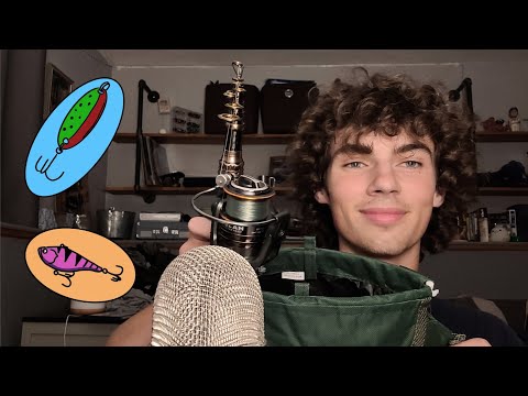 🎣ASMR What's in my fishing gear bag?🎣 | Whispered ASMR What's in the bag