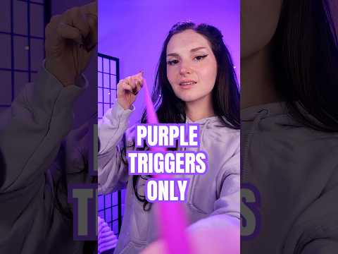 ASMR Color Challenge 💜 Purple Triggers ONLY
