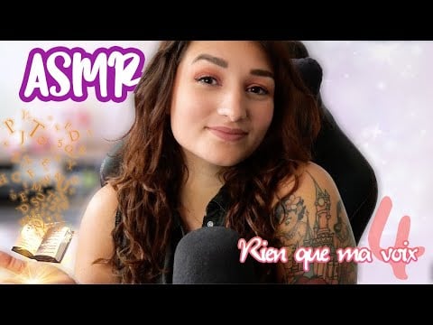 ASMR FRANCAIS : JE T’ENDORS QU’AVEC MA VOIX 📖 (partie 4)