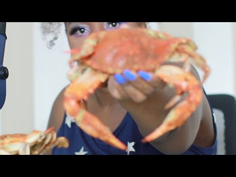 Eat Crabs ASMR Eating Sounds