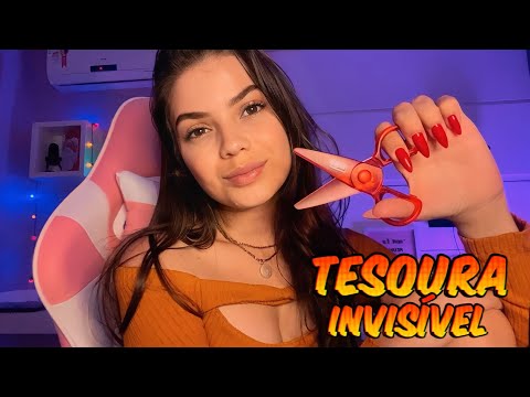 ASMR SONS DE BOCA E TESOURA INVISÍVEL 💦