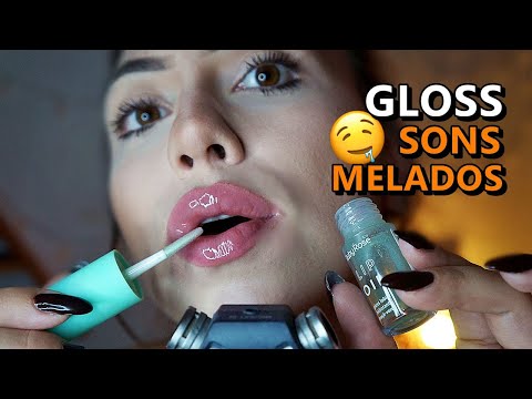 ASMR: SUSSURROS DELICADOS E MUITO GLOSS GRUDENTO PARA ARREPIAR!