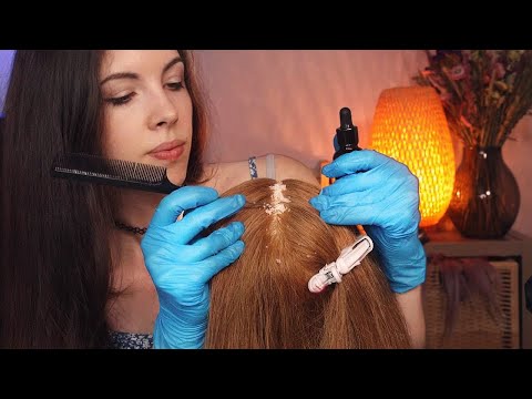 ASMR | Satisfying Scalp Check w/ Dandruff & Treatment