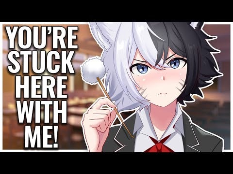 Femboy Bully Keeps You After School for Ear Cleaning ASMR 💢