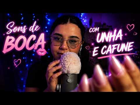 ASMR SONS DE BOCA COM UNHA E CAFUNÉ