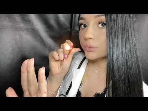 ASMR| MEDICAL FACE EXAM WITH RELAXING GLOVES & INAUDIBLE WHISPERS(DR. ROLEPLAY)