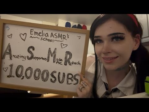 ASMR Teacher Roleplay for 10k Subs 🥳🥰